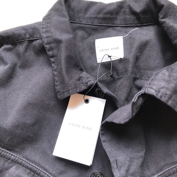 Anine Bing Black Military Jacket M - Picture 4 of 5